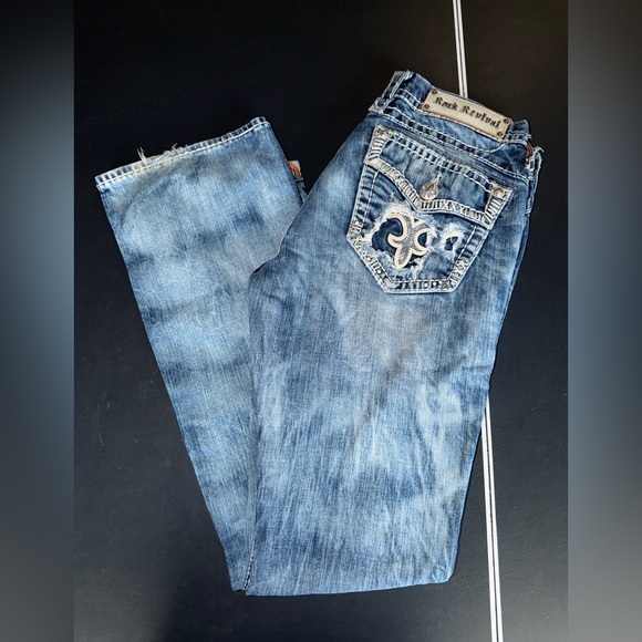 Rock Revival Blue Boot Cut Jeans - Picture 2 of 7